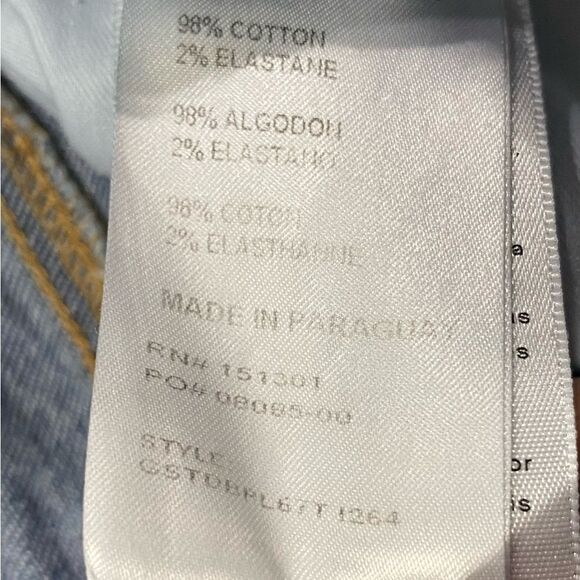 Good American High Rise Ankle Fray Jeans Size 4 (27x28) Women’s EUC - Picture 5 of 11